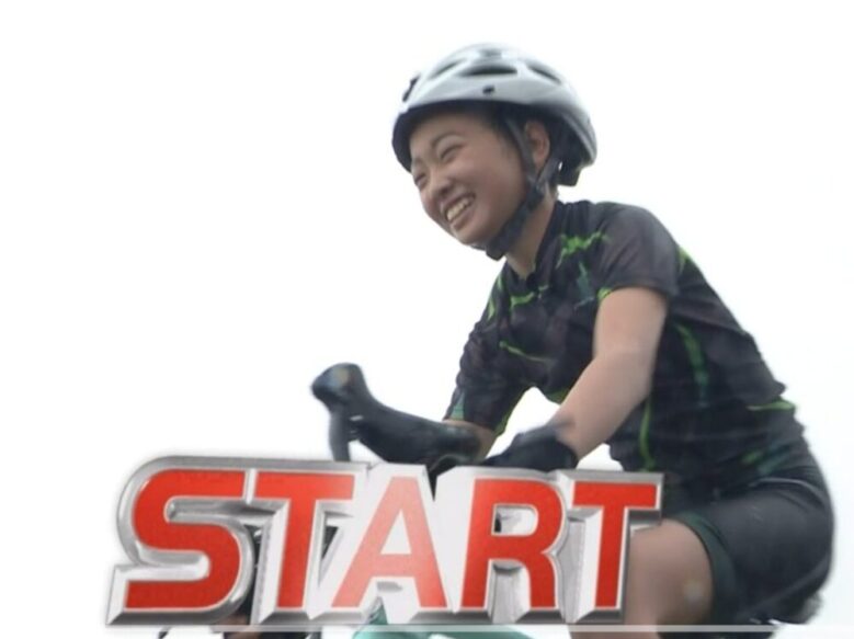 トライアスロンに挑戦するきらりちゃん