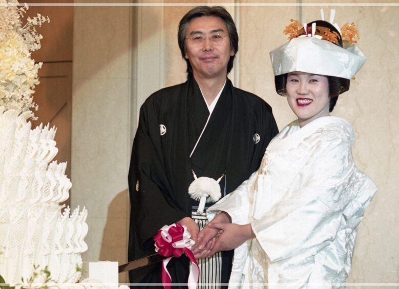 山田邦子と旦那の結婚式