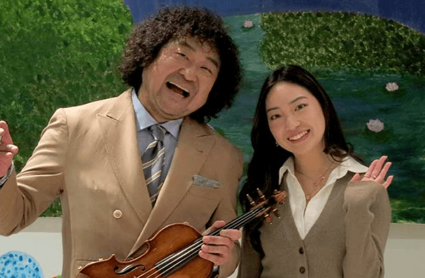 仲良しな葉加瀬太郎と娘